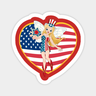 USA Fairy Sticker